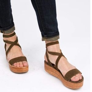 ABLE Platform strappy sandal